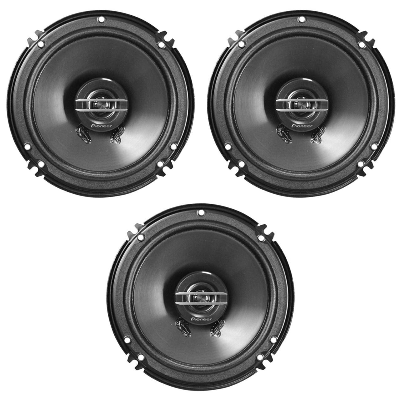 Pioneer (Pack of 3) TS-G1620F 250 Watts 6.5" 2-Way Coaxial Car Audio Speakers